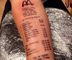 McDonald's tattoo