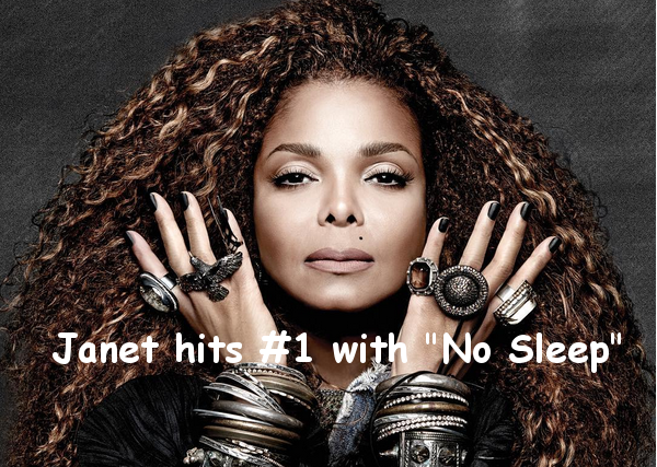 Janet Jackson hits #1 with "No Sleep"